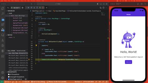 how to run .net maui in vs code