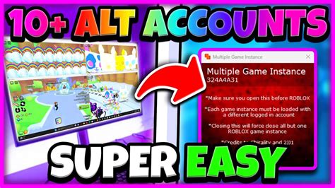 how to run 2 accounts on roblox pc