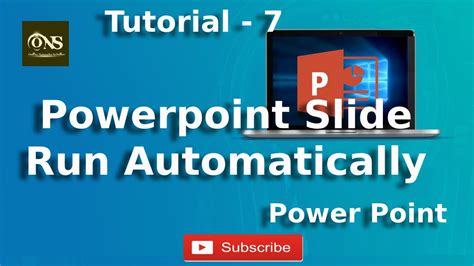 how to run a powerpoint presentation automatically