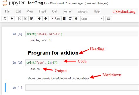 how to run a python code on jupyter notebook