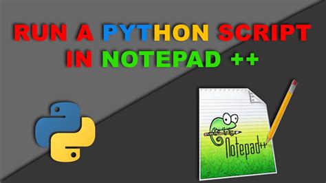 how to run a python program on notepad ++