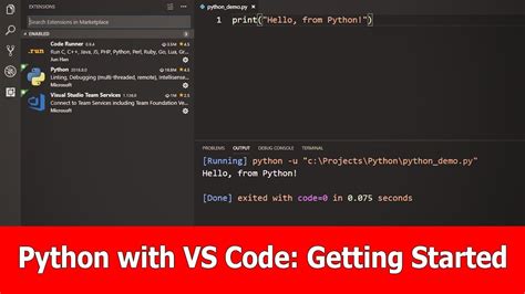 how to run a python script in visual studio 2022