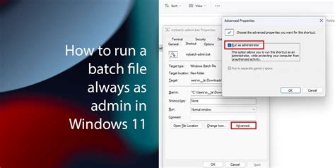 how to run a windows batch file as administrator