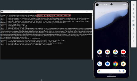 how to run android emulator from terminal