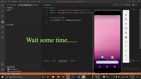 how to run android emulator in vscode