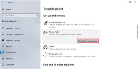 how to run audio troubleshooter