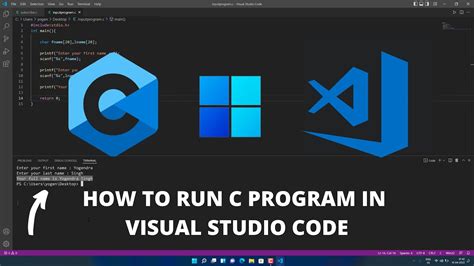 how to run c program in visual studio code in windows 11