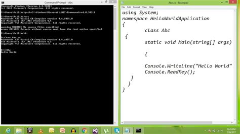 how to run c sharp code in notepad ++