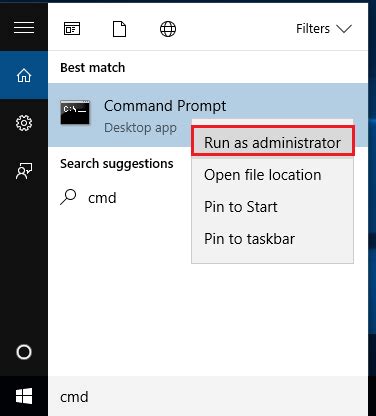 how to run cmd in windows 10 as administrator