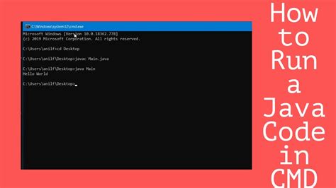 how to run code in command prompt java