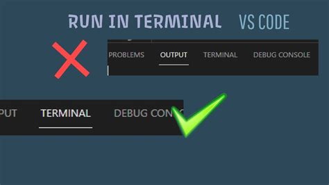 how to run code in output instead of terminal in vs code