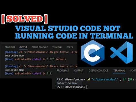 how to run code in terminal vscode c++