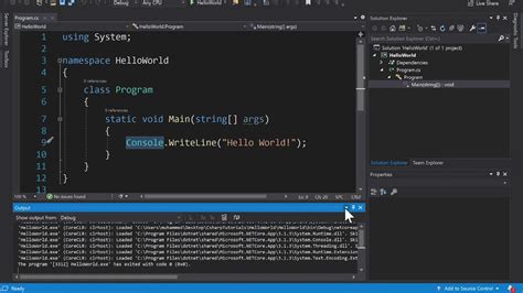how to run csharp code in visual studio