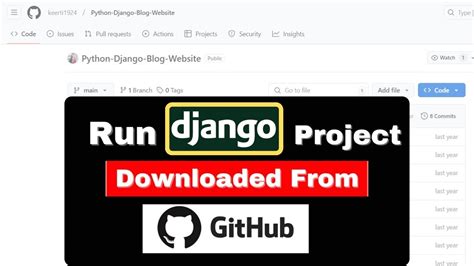 how to run django project