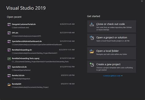 how to run existing .net project in visual studio