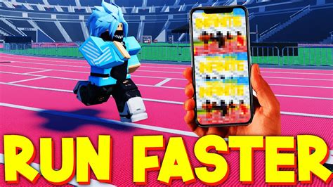 how to run fast in track and field roblox mobile