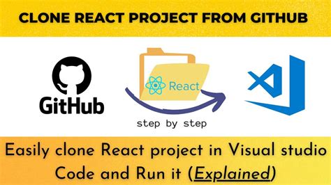 how to run github react project in vs code