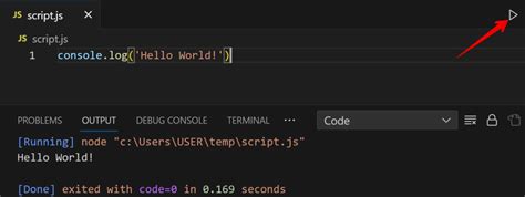 how to run html and js file in vs code