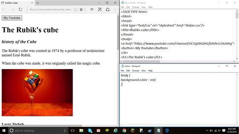 how to run html css and javascript together in notepad