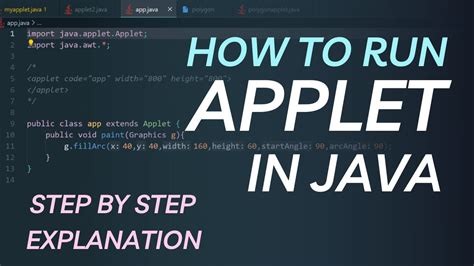 how to run java applet program in vs code