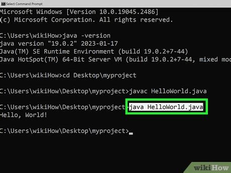 how to run java code in cmd windows 10