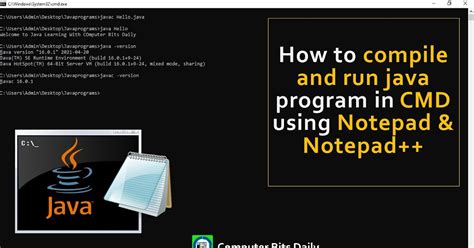 how to run java code on notepad ++