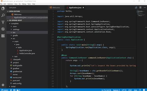 how to run java web application in visual studio code