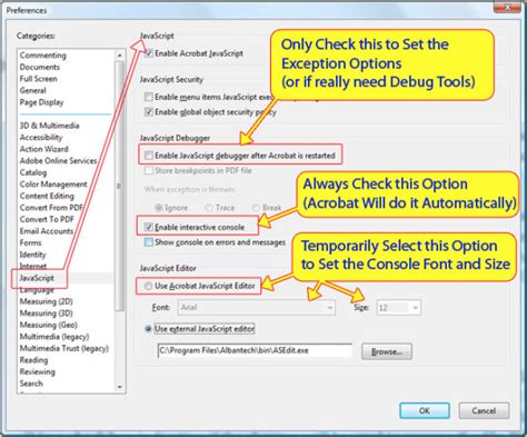 how to run javascript in adobe acrobat
