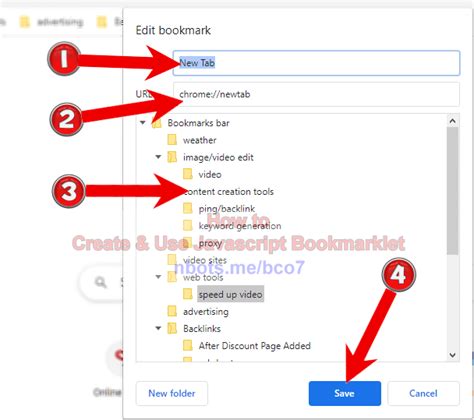 how to run javascript in chrome bookmark