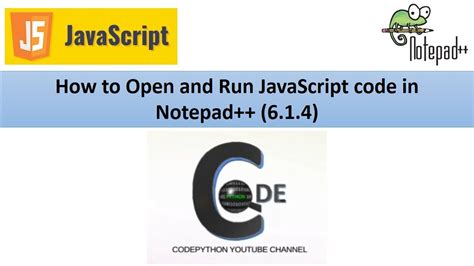 how to run javascript in notepad++