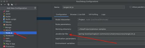 how to run javascript project in intellij