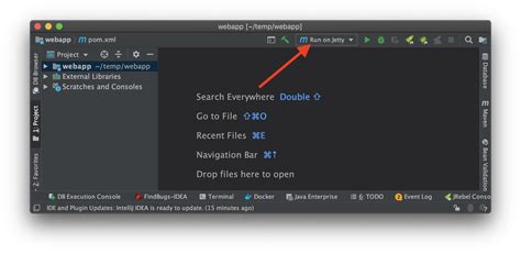 how to run maven project in intellij idea