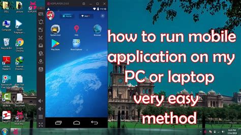 how to run mobile app in pc