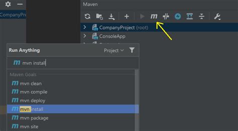 how to run multi module maven project in intellij