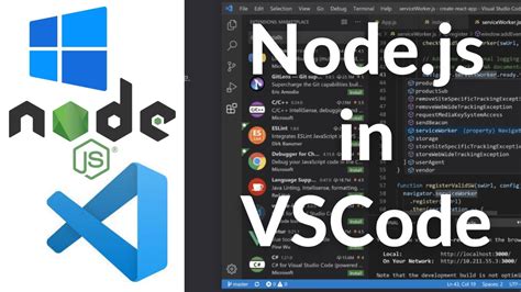 how to run node js in visual studio code