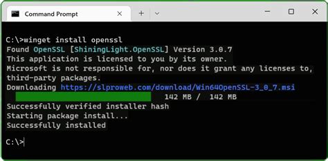 how to run openssl command in windows 11
