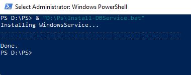 how to run powershell command from batch file