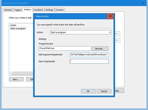 how to run powershell script in windows task scheduler