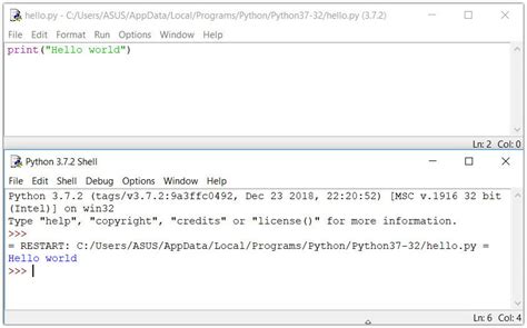 how to run python program in idle shell 3.10 0