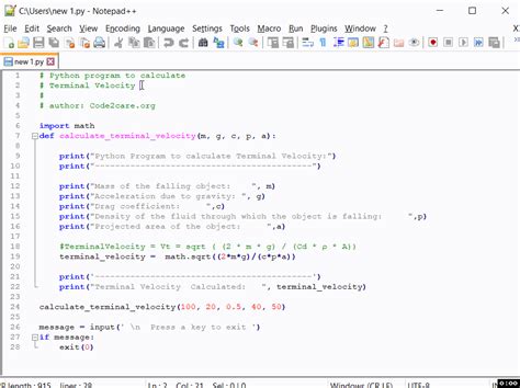 how to run python program written in notepad