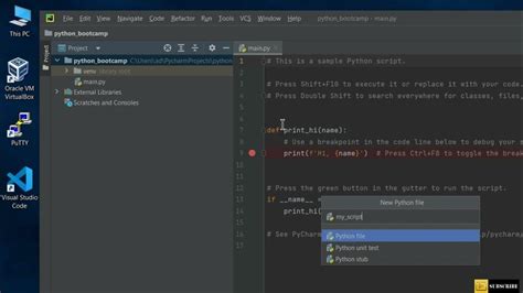 how to run python script in pycharm with parameters