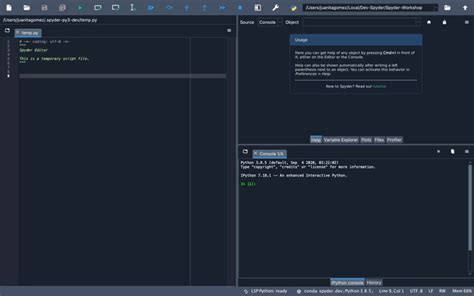 how to run python script in spyder console