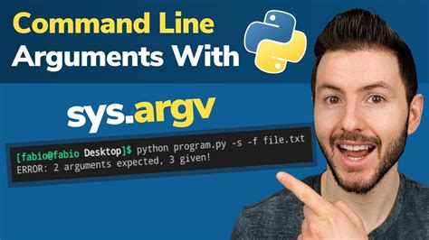 how to run python script with command line arguments