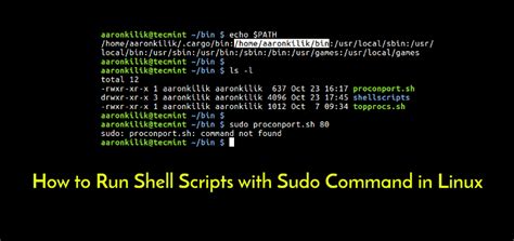 how to run sudo commands in bash script