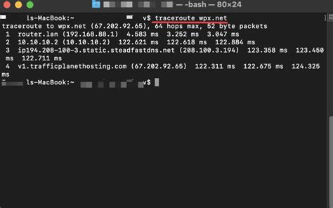 how to run traceroute on mac