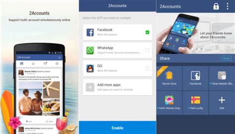 how to run two facebook accounts on android