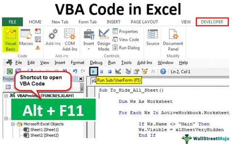 how to run vba code in excel shortcut