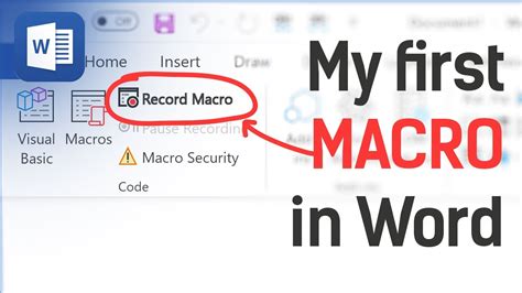 how to run vba macro in word