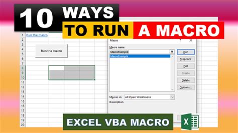 how to run vba macros in excel