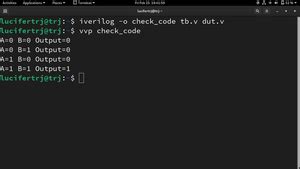 how to run verilog code in command prompt